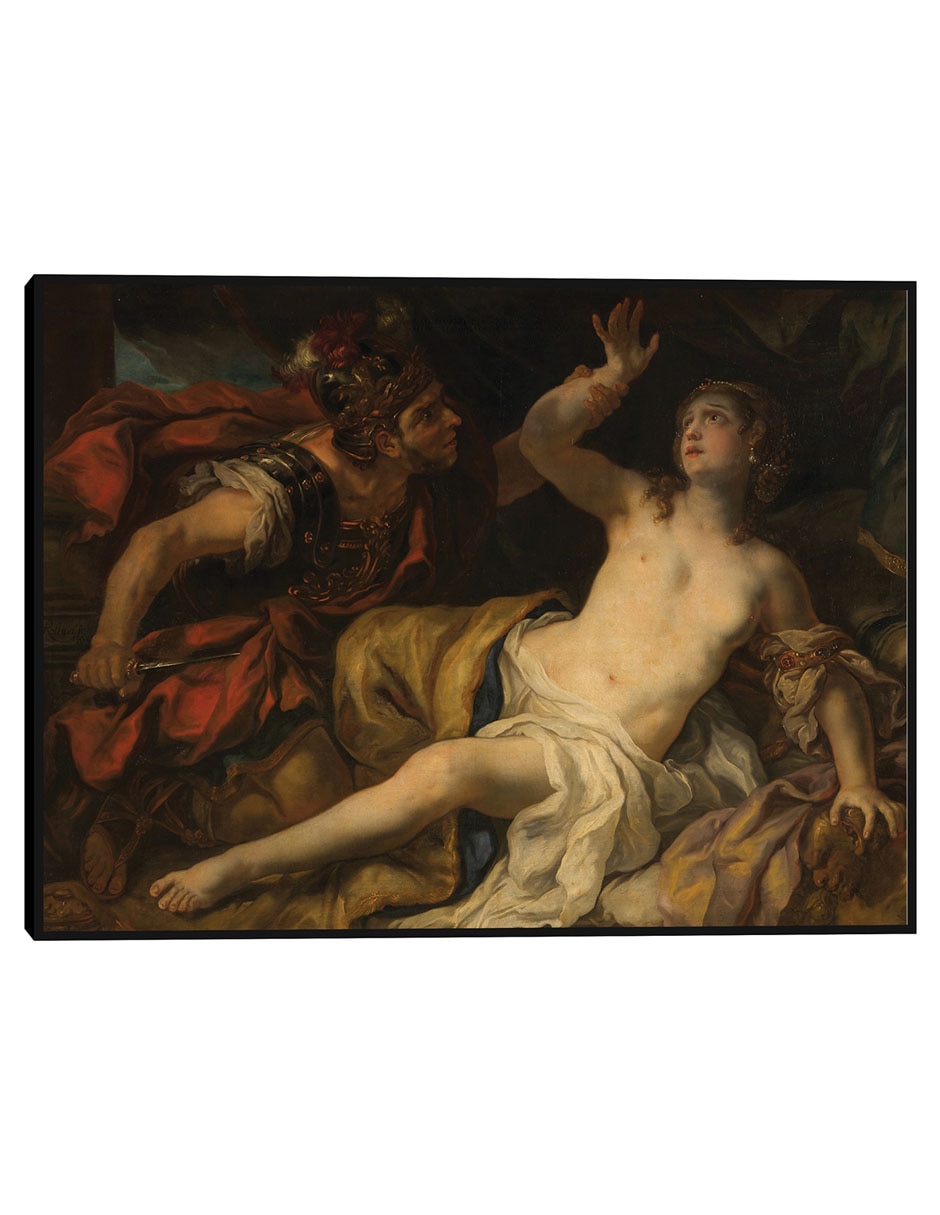 Cuadro decorativo Tarquinio y Lucrecia (1692) técnica mixta Gente