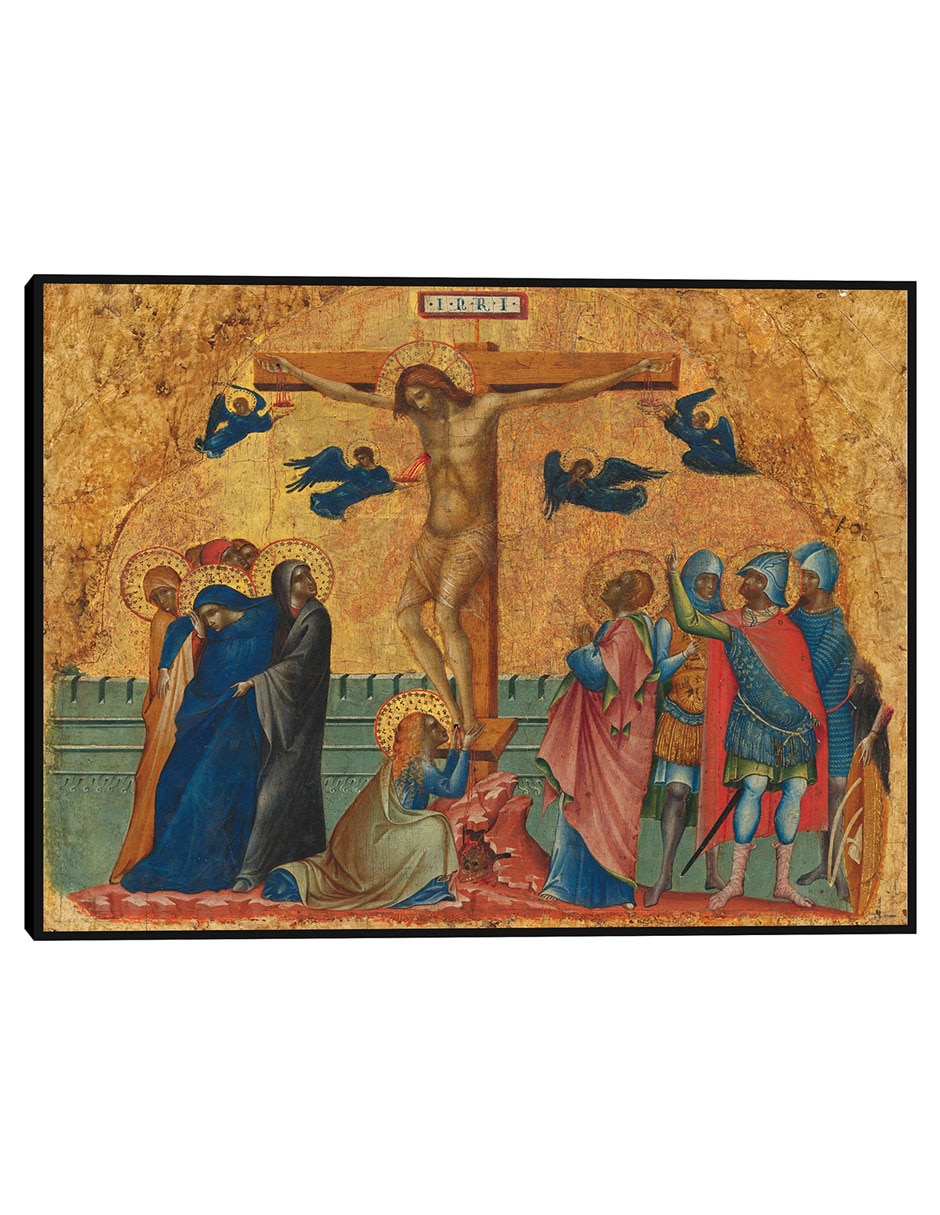 Cuadro decorativo La Crucifixión, c. 1340/1345 técnica mixta Figuras Celestiales