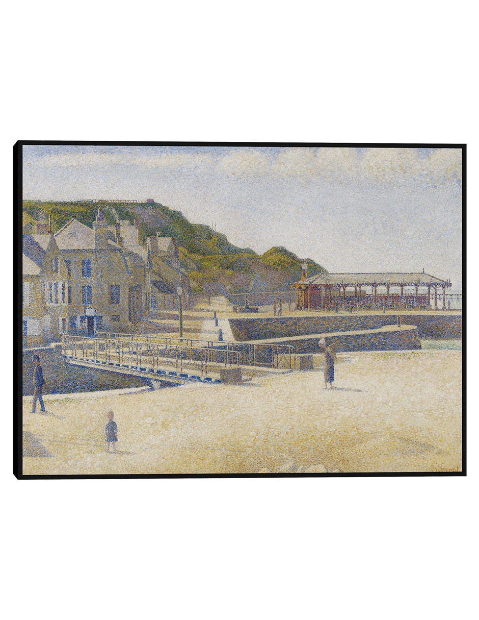 Cuadro decorativo Puerto-en-Bessin (1888) técnica mixta Playas