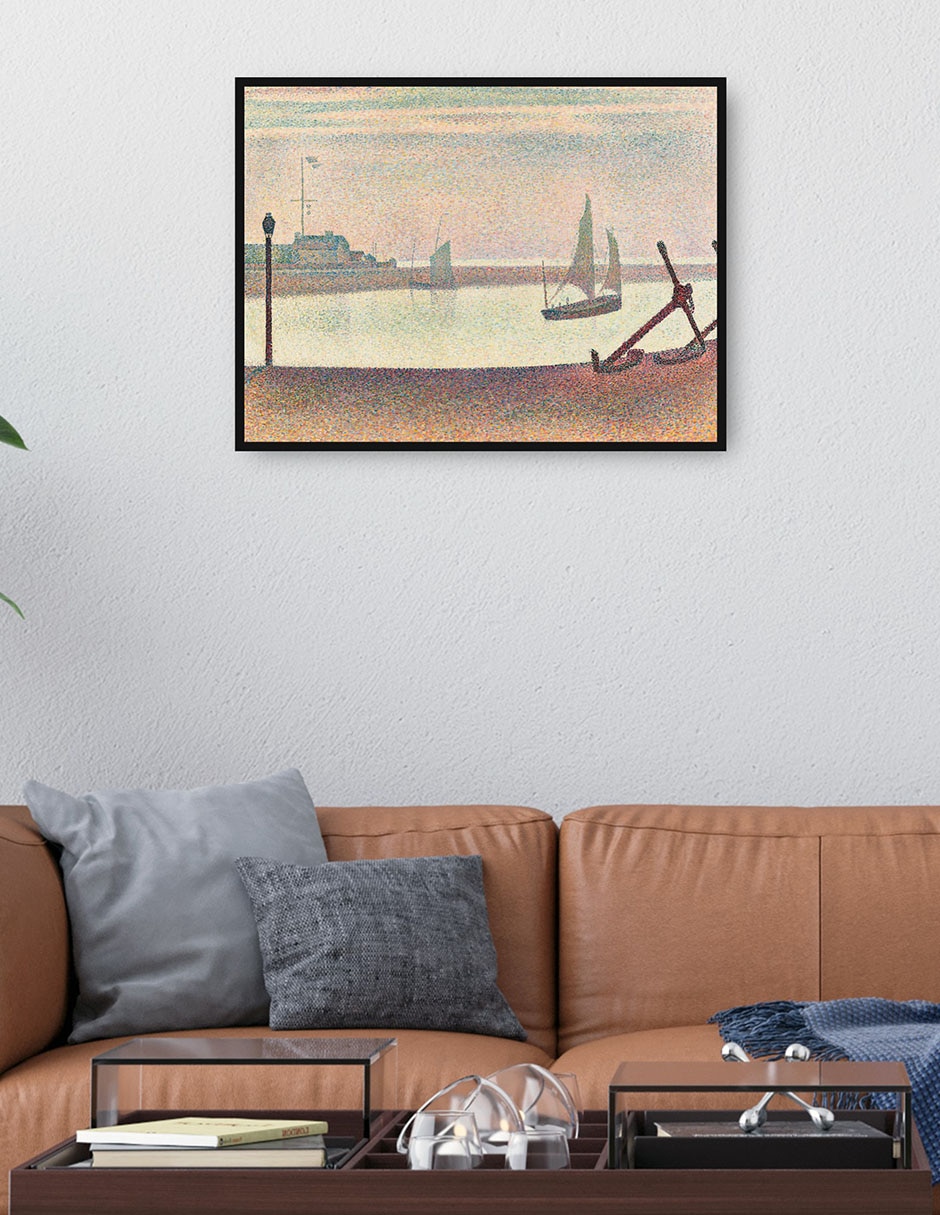 Cuadro decorativo El canal de Gravelines, por la tarde técnica mixta Navegación 2