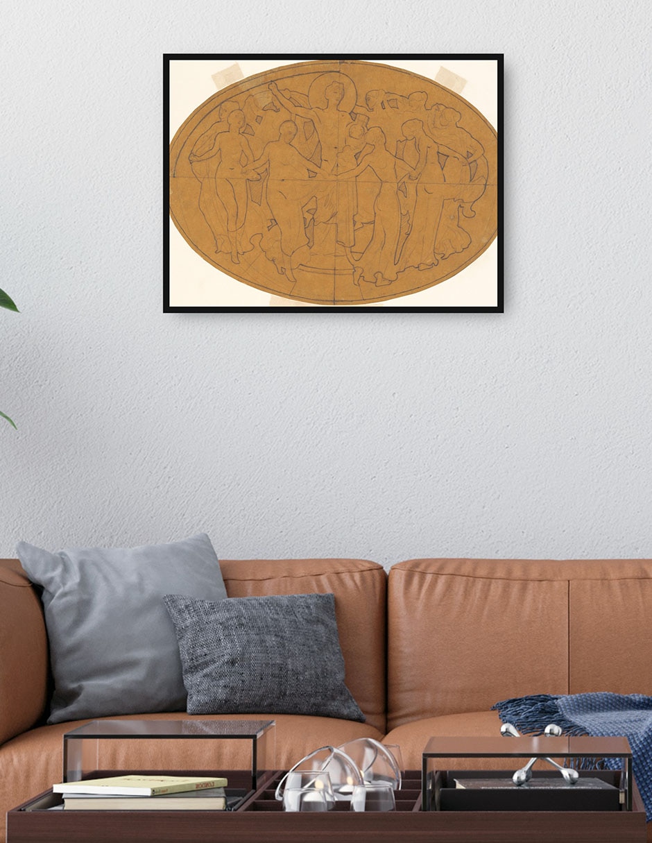 Cuadro decorativo Estudio para ,Apolo y las musas, (hacia 1921) técnica mixta 2