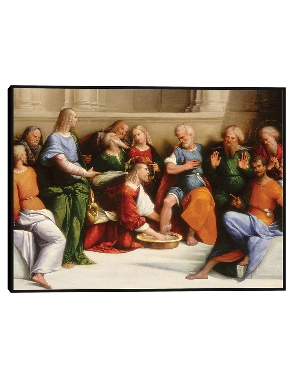 Cuadro decorativo Cristo lavando los pies de los discípulos, c. 1520/1525 técnica mixta Figuras Celestiales
