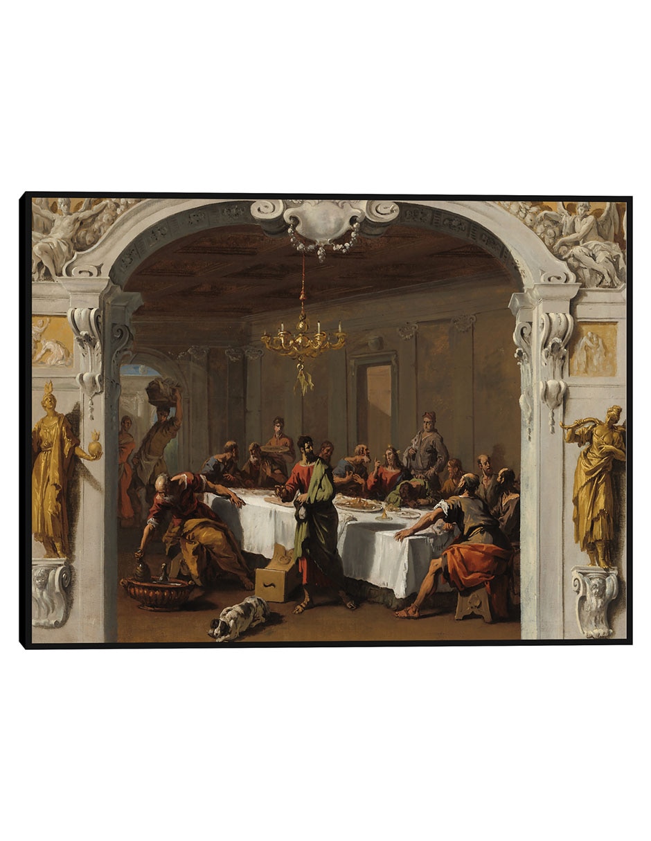 Cuadro decorativo La última cena, 1713/1714 técnica mixta Figuras Celestiales