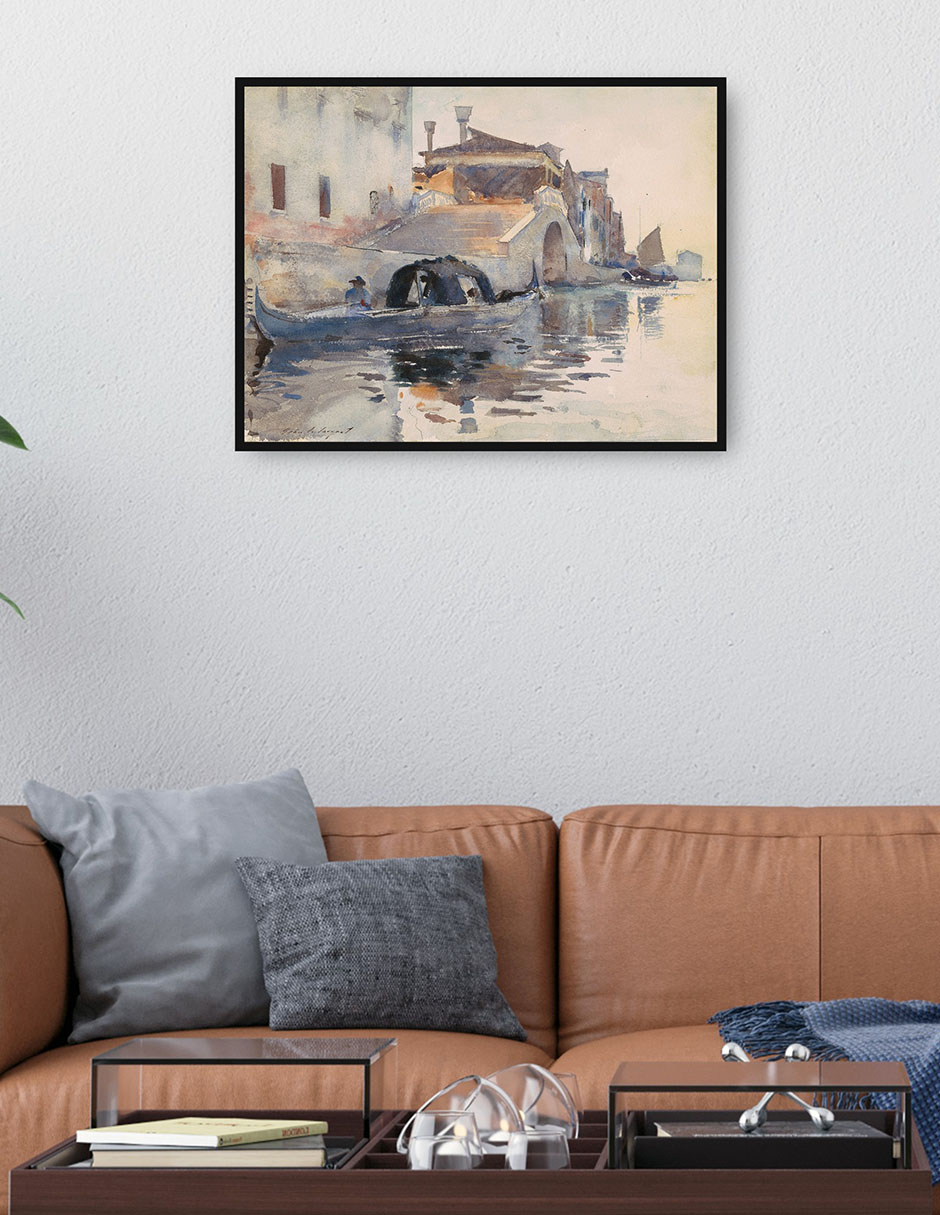Cuadro decorativo técnica mixta Puentes 2