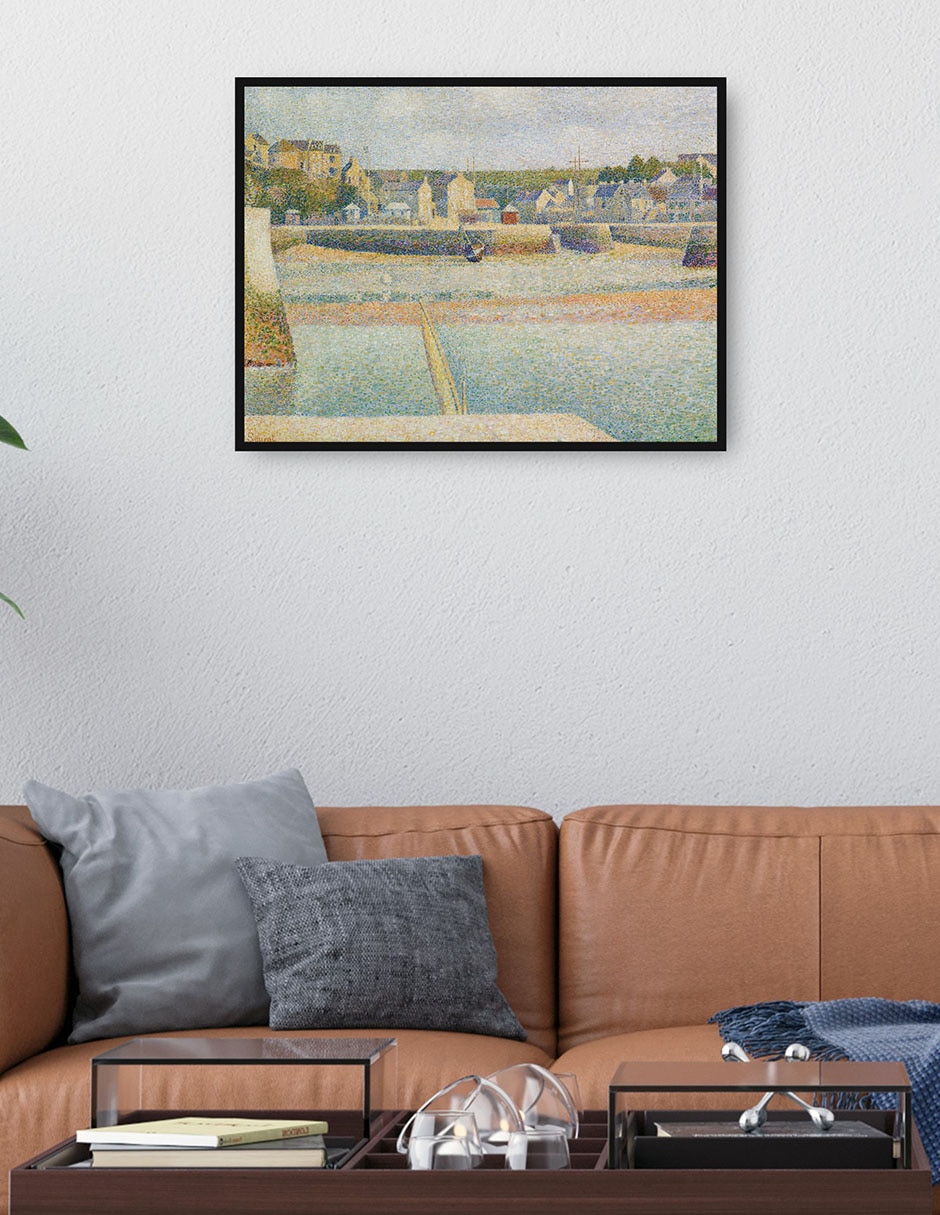 Cuadro decorativo Port-En-Bessin, El puerto exterior (marea baja) (1888) técnica mixta Paisajes 2