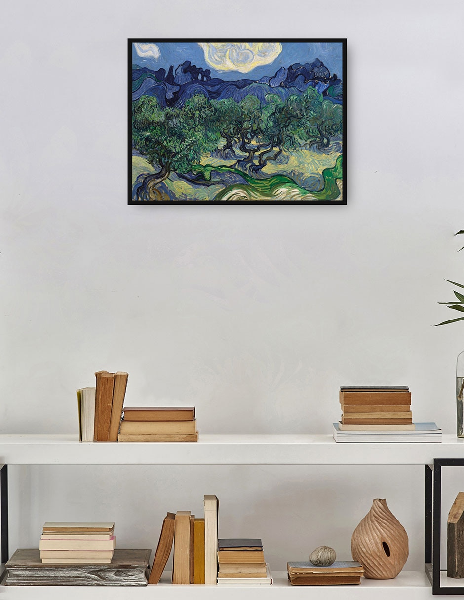 Cuadro decorativo Los olivos técnica mixta Campos 2