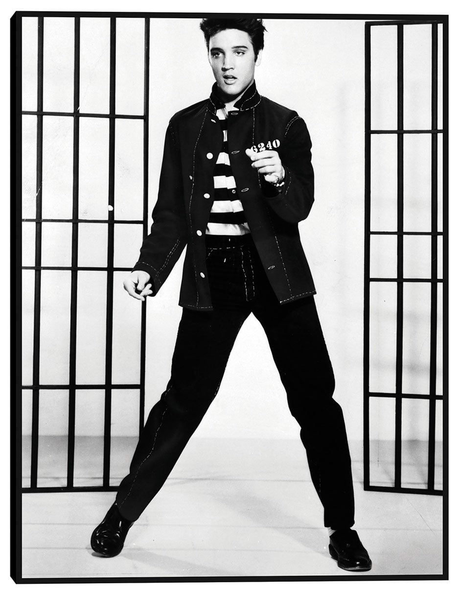 Cuadro decorativo Elvis Presley en Jailhouse Rock técnica mixta Música Cuadro decorativo Elvis Presley en Jailhouse Rock técnica mixta Música