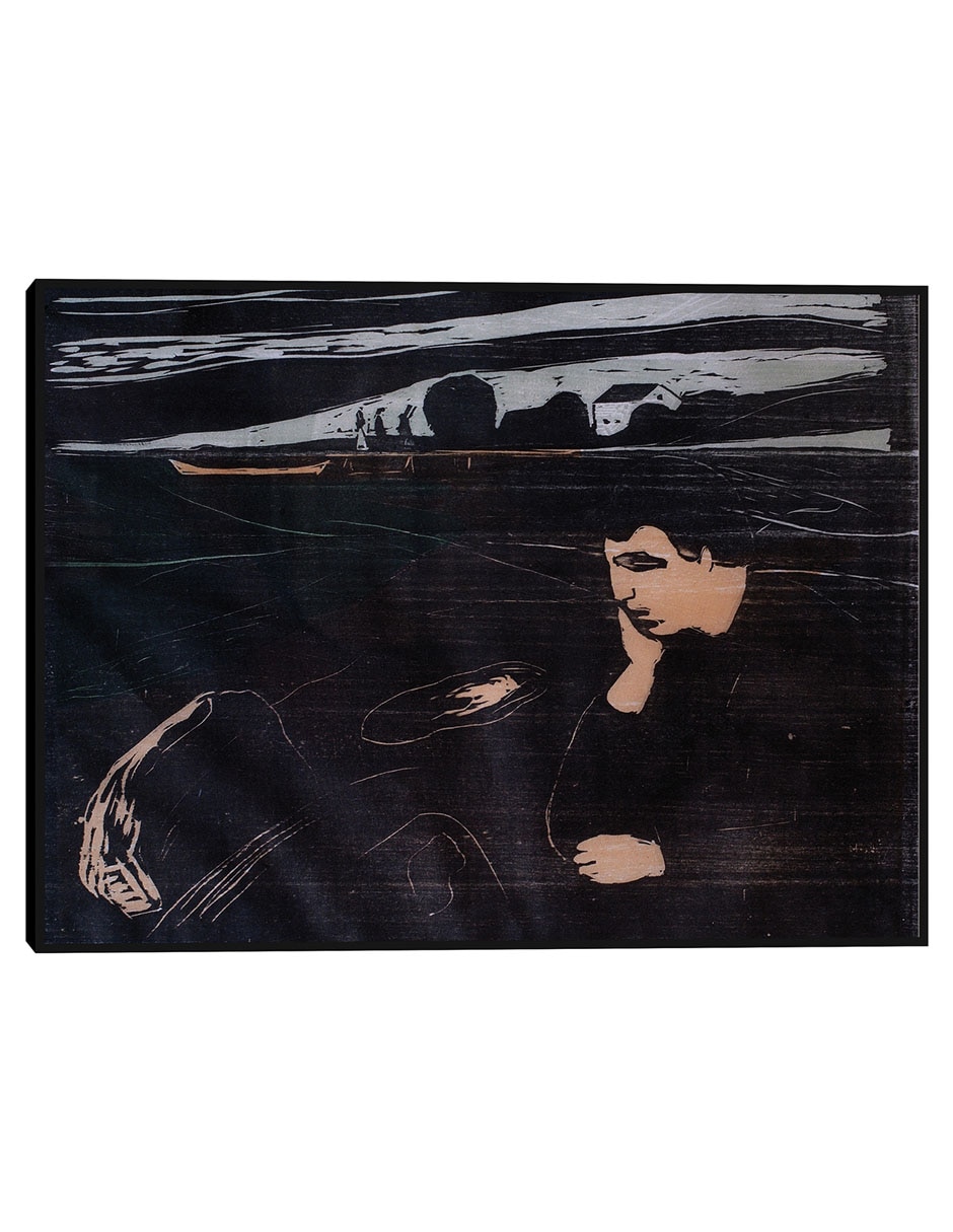 Cuadro decorativo Tarde (Melancolía III) (1902) técnica mixta Siluetas Cuadro decorativo Tarde (Melancolía III) (1902) técnica mixta Siluetas