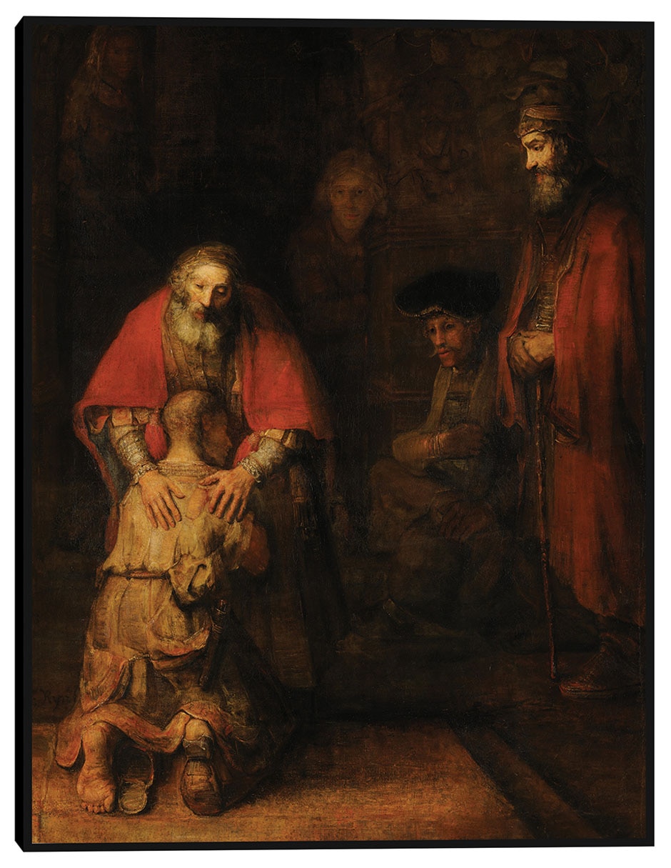 Cuadro decorativo El regreso del hijo pródigo técnica mixta Religión y Espiritualidad