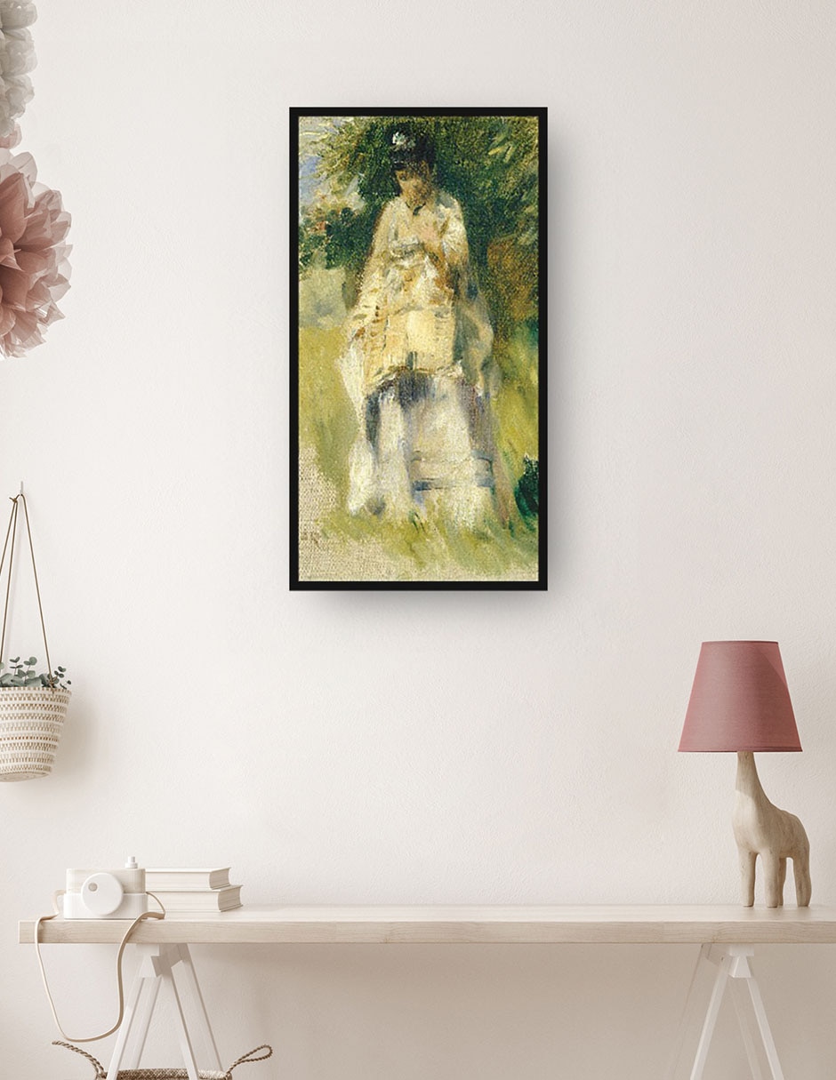 Cuadro decorativo Mujer de pie junto a un árbol técnica mixta Retratos 4