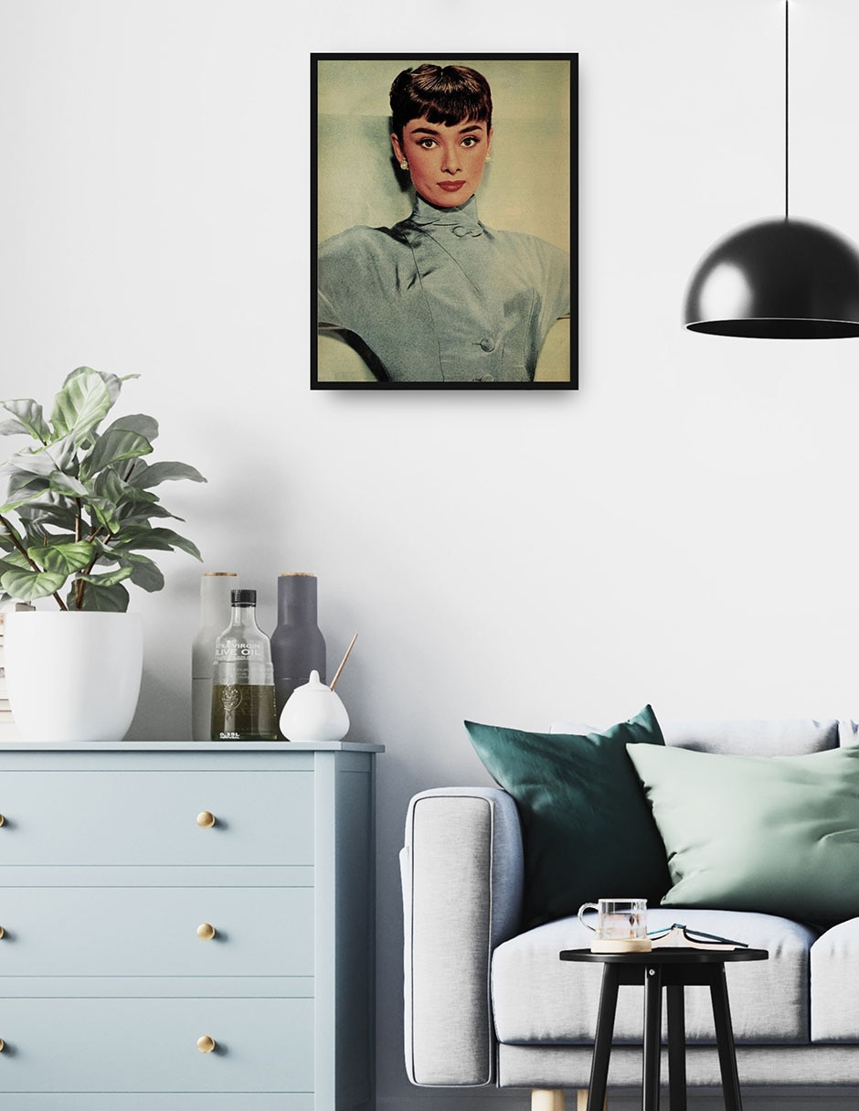 Cuadro decorativo Audrey Hepburn, 1953 técnica mixta Retratos 2