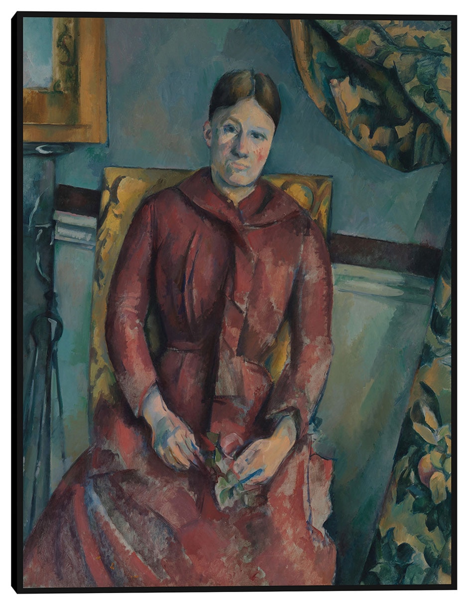 Cuadro decorativo Señora Cézanne técnica mixta Retratos Cuadro decorativo Señora Cézanne técnica mixta Retratos