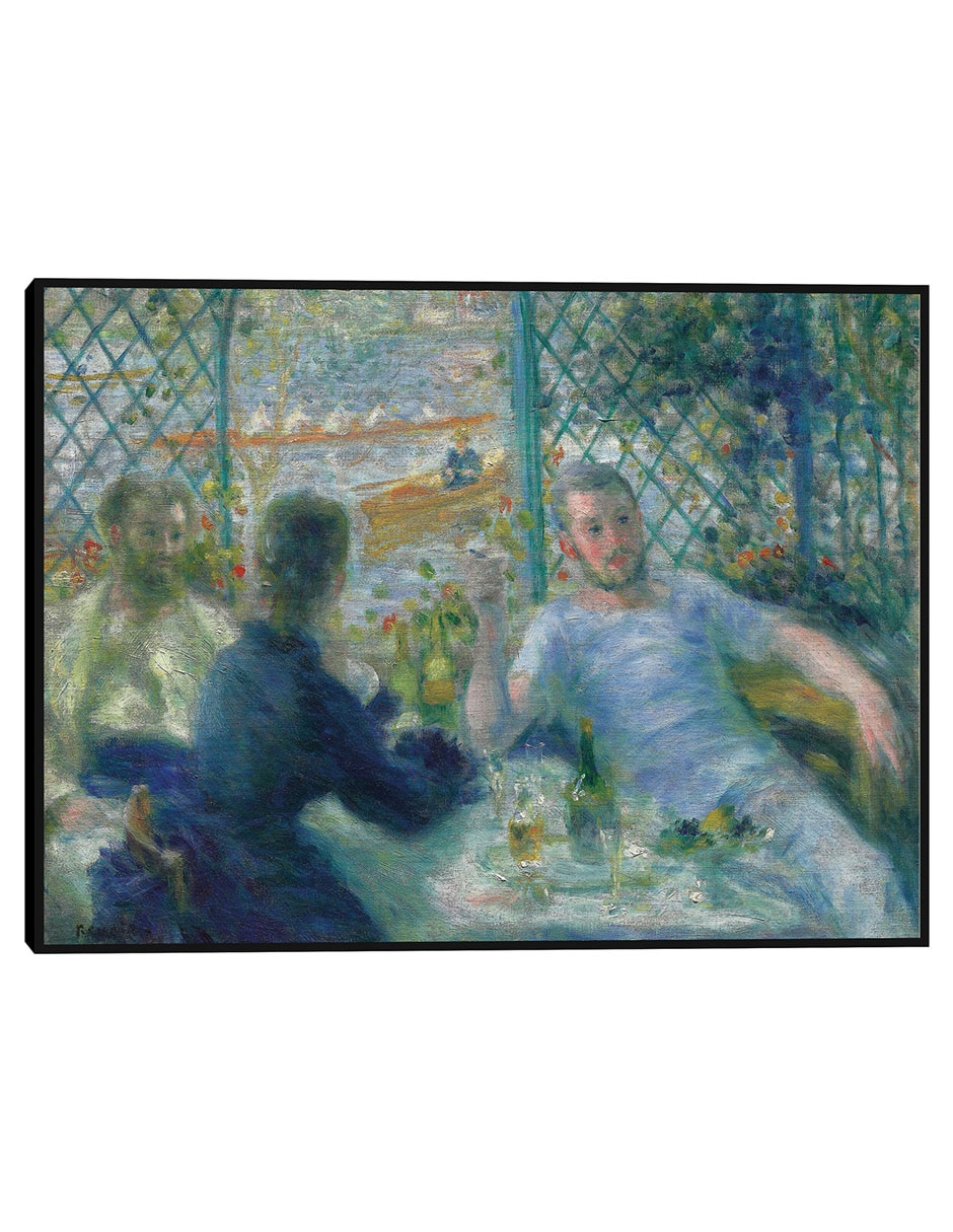 Cuadro decorativo Almuerzo en el Restaurante Fournaise (El almuerzo de los remeros) (1875) técnica mixta Café