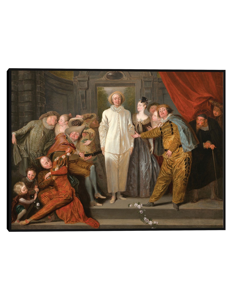Cuadro decorativo Los Comediantes Italianos técnica mixta Viticultura Cuadro decorativo Los Comediantes Italianos técnica mixta Viticultura