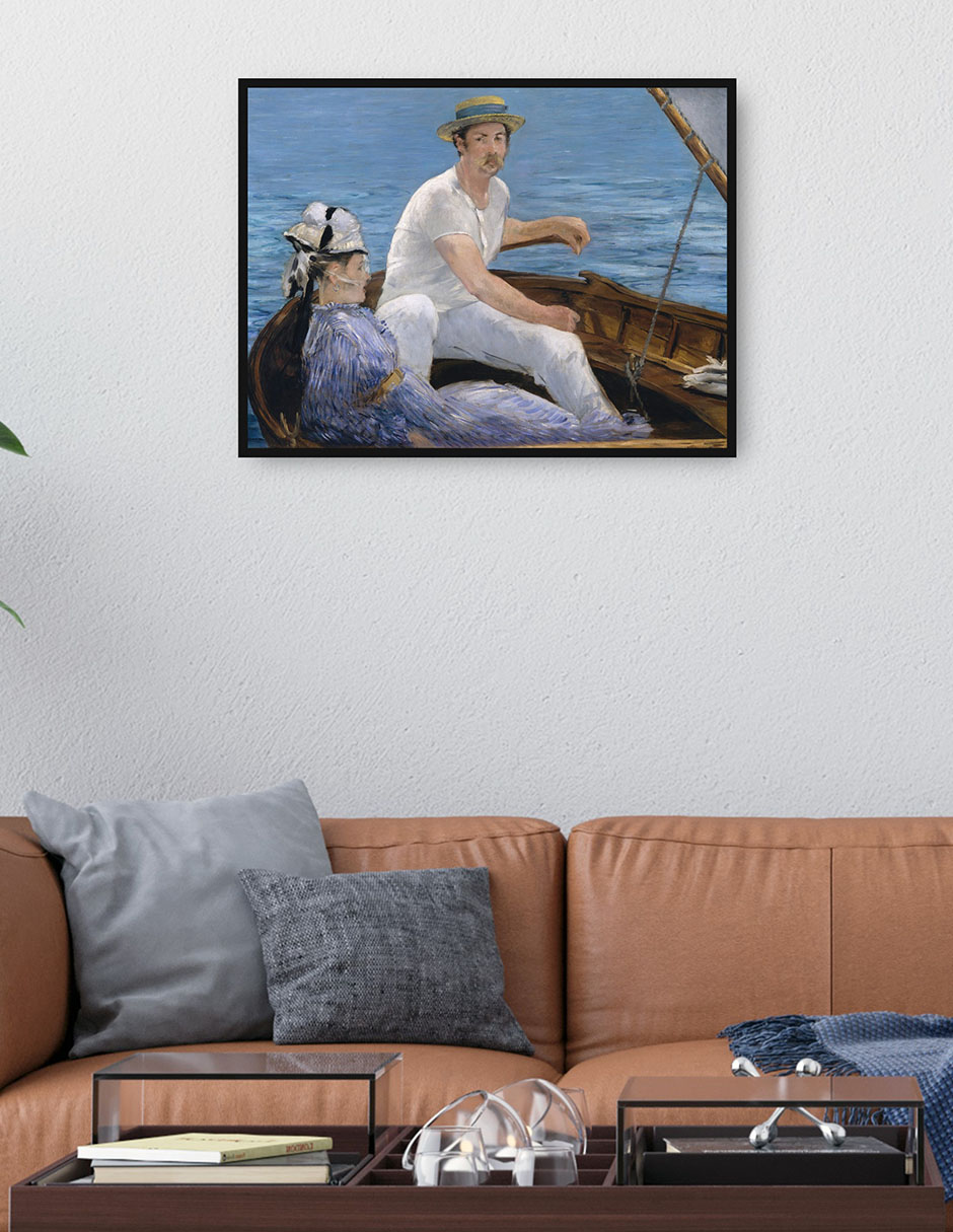 Cuadro decorativo Paseos En Bote (1874) técnica mixta Lagos 2