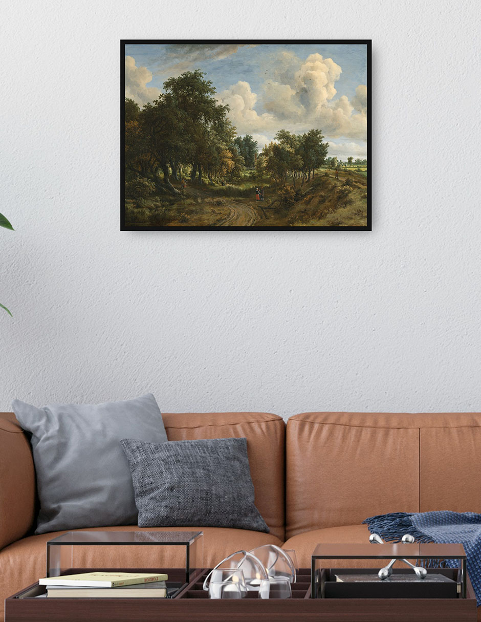 Cuadro decorativo Un Paisaje Boscoso técnica mixta Obras 2