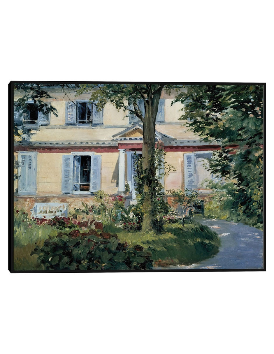 Cuadro decorativo La Casa De Rueil (1882) técnica mixta Campos Cuadro decorativo La Casa De Rueil (1882) técnica mixta Campos