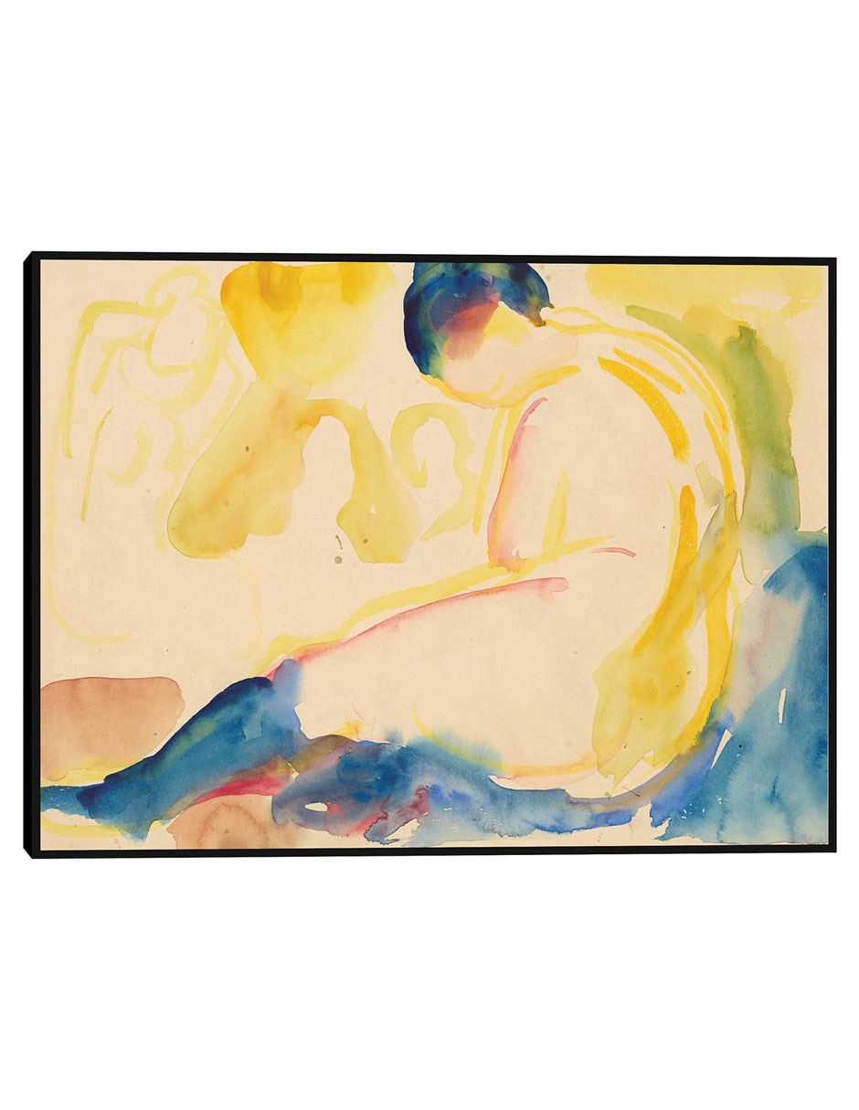 Cuadro decorativo Desnudo Femenino Sentado Con Medias Azules (1919-1924) técnica mixta Ríos Cuadro decorativo Desnudo Femenino Sentado Con Medias Azules (1919-1924) técnica mixta Ríos