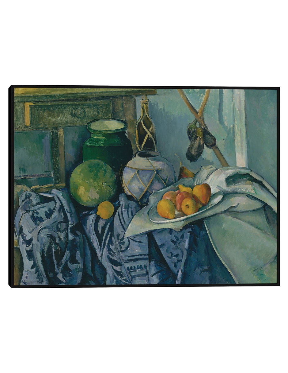 Cuadro decorativo Naturaleza Muerta Con Tarro De Jengibre Y Berenjenas (1893-1894) técnica mixta Lagos