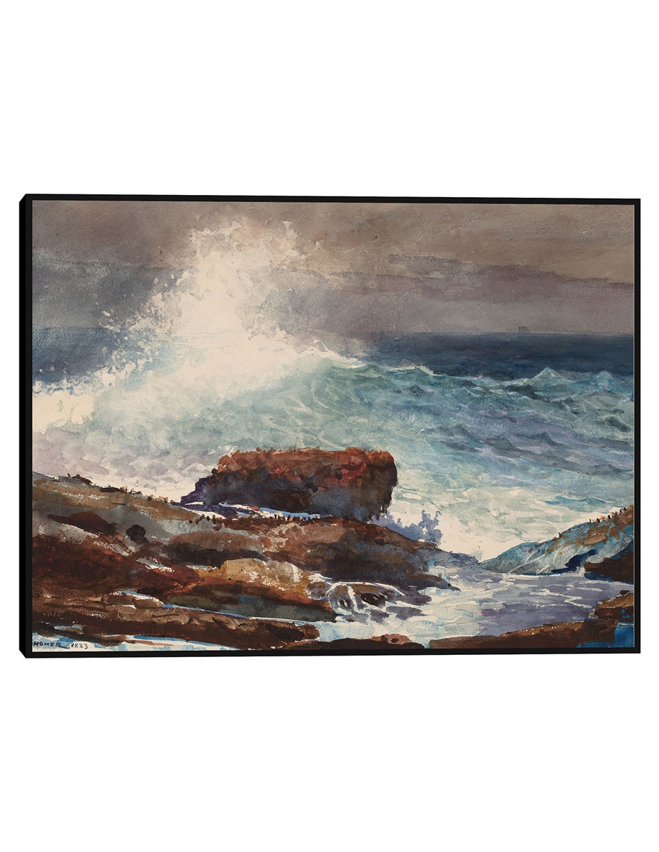 Cuadro decorativo Marea Entrante, Scarboro, Maine (1883) técnica mixta Playas
