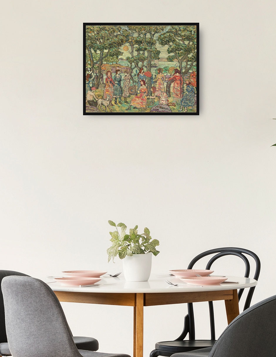Cuadro decorativo Paisaje Con Figuras, 1921 técnica mixta Bosques 2