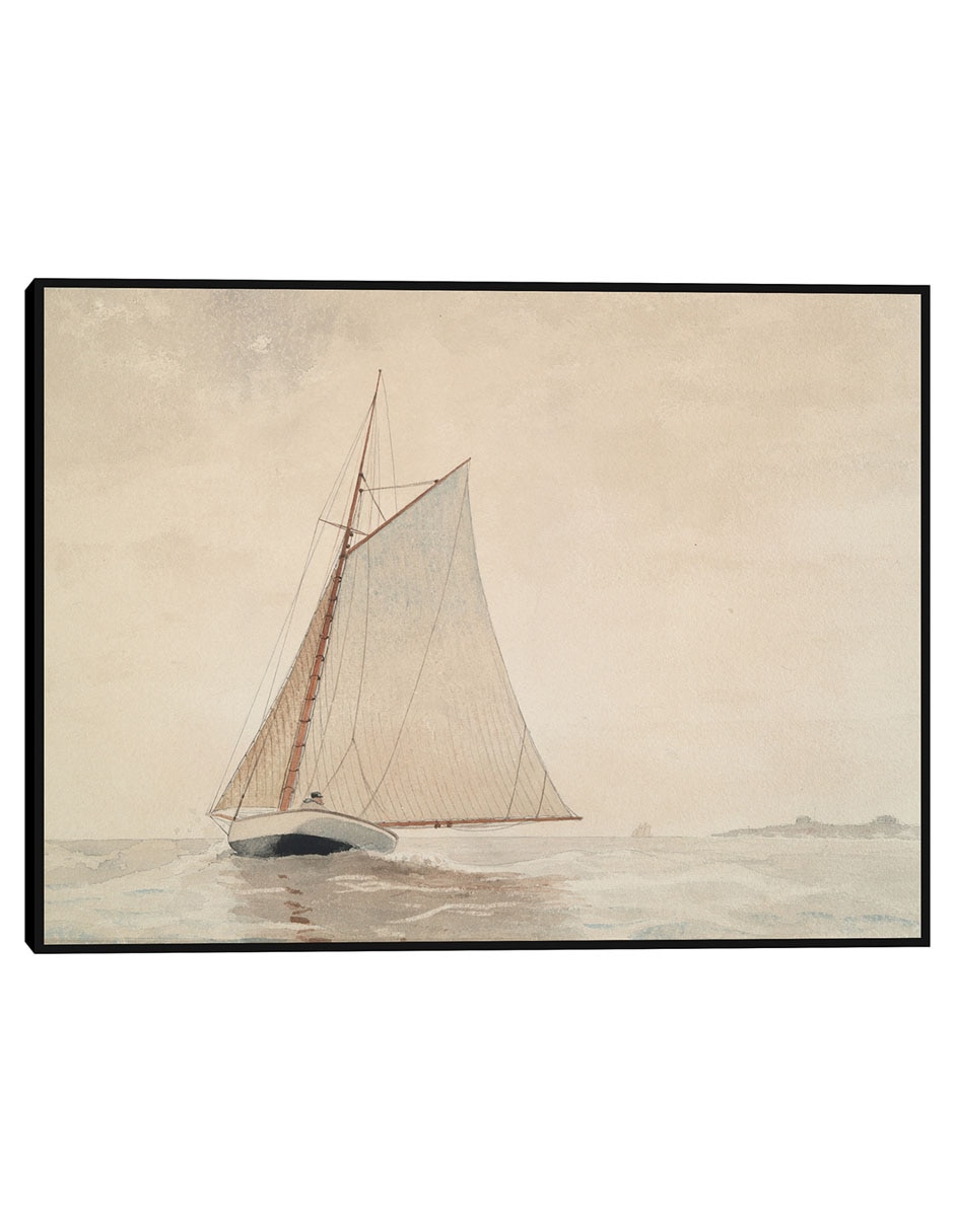 Cuadro decorativo Navegando Frente A Gloucester (Hacia 1880) técnica mixta Bocetos