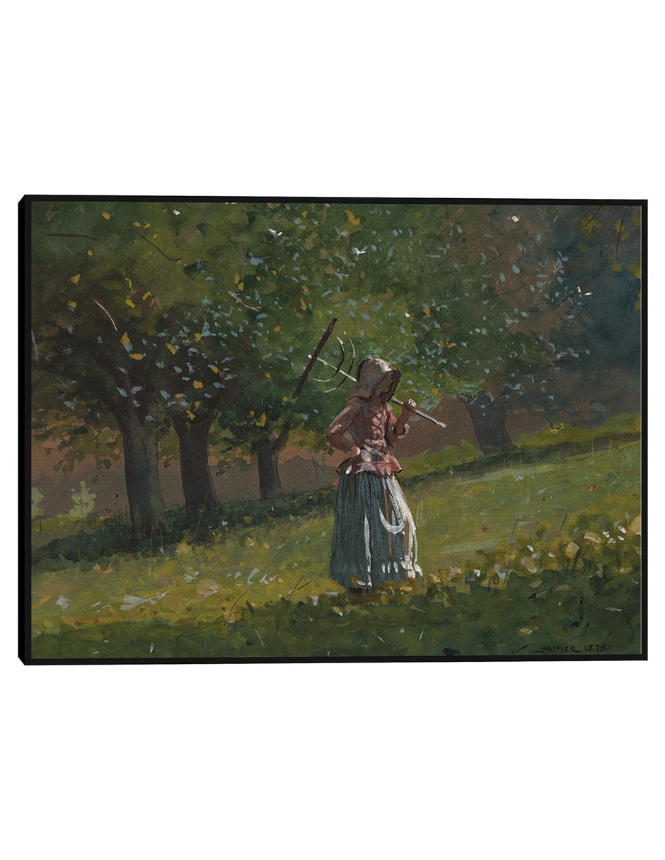 Cuadro decorativo La Chica Del Rastrillo De Heno (1878) técnica mixta Obras