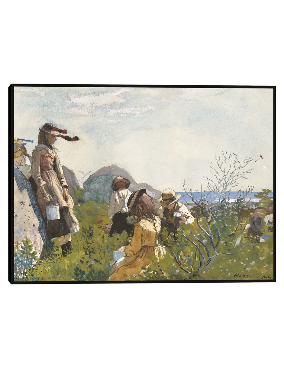 Cuadro decorativo Niños Vadeando (1873) técnica mixta Gente Cuadro decorativo Niños Vadeando (1873) técnica mixta Gente
