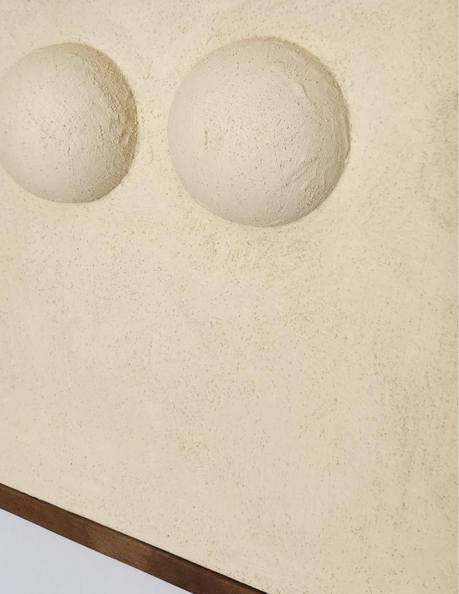 Pintura Perlas Hueso técnica mixta Montañas 2