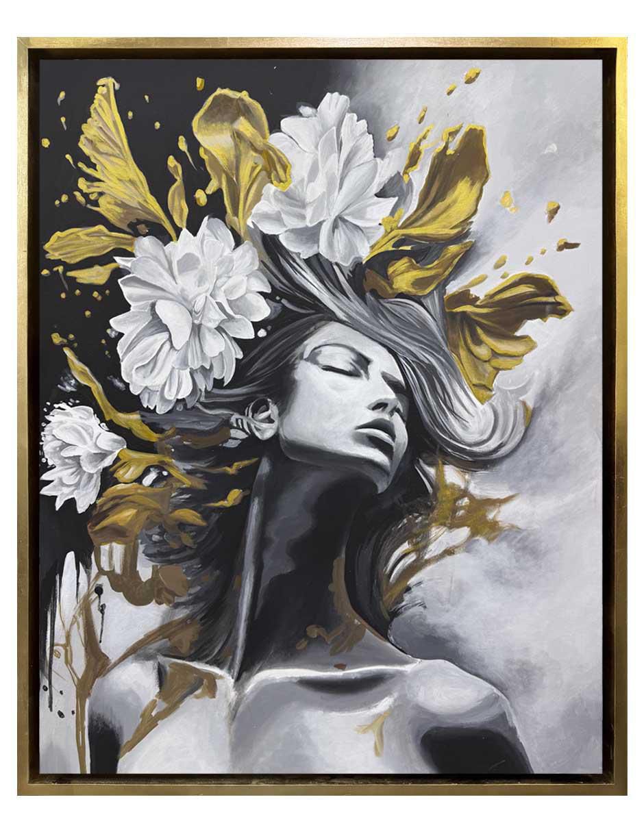 Pintura Blooming Beauty Iii técnica acrílico Arquitectura