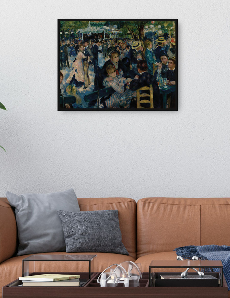 Cuadro decorativo Danza En Le Moulin De La Galette (1876) técnica mixta Bosques 3