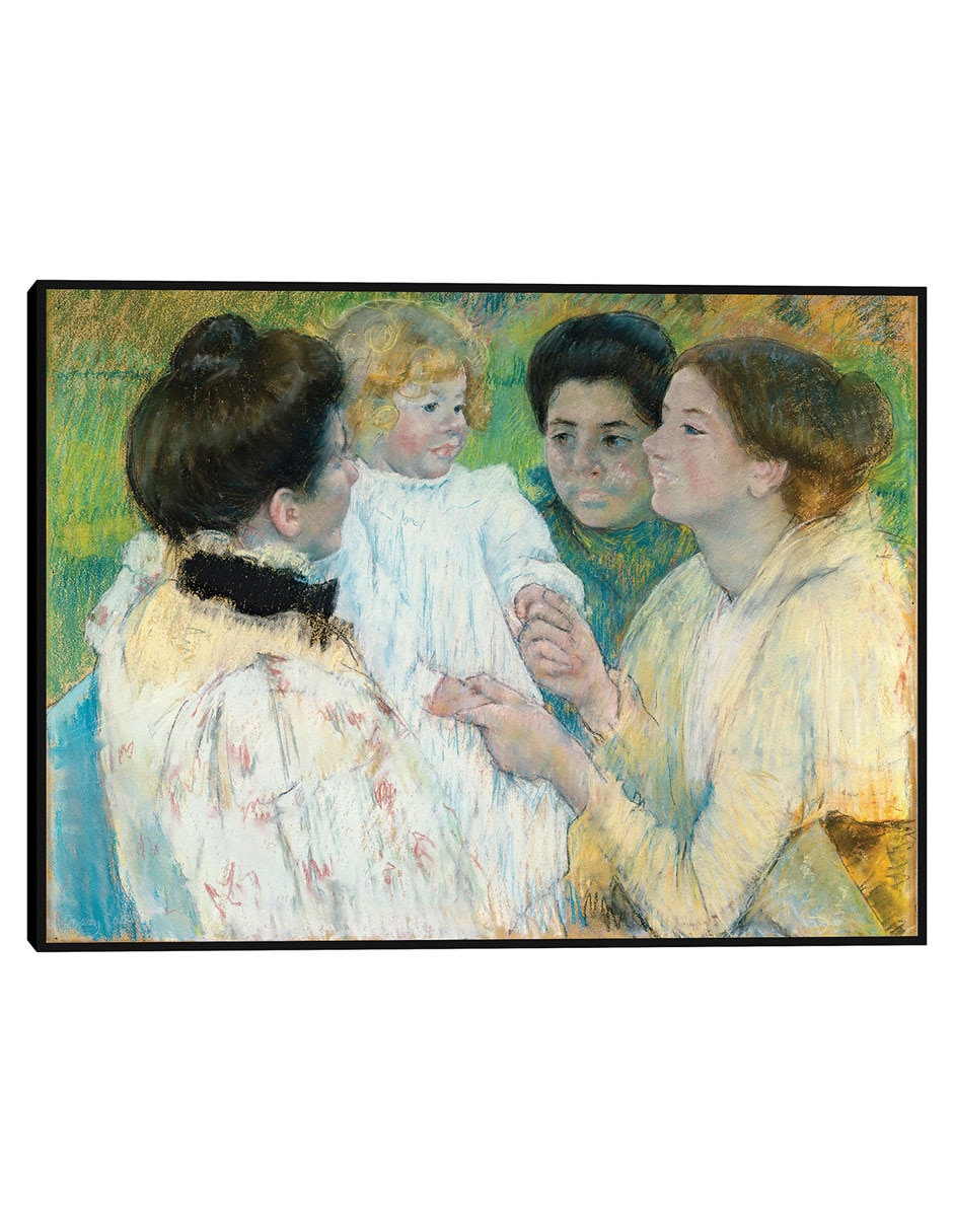 Cuadro decorativo El Camino (1871) técnica mixta Gente