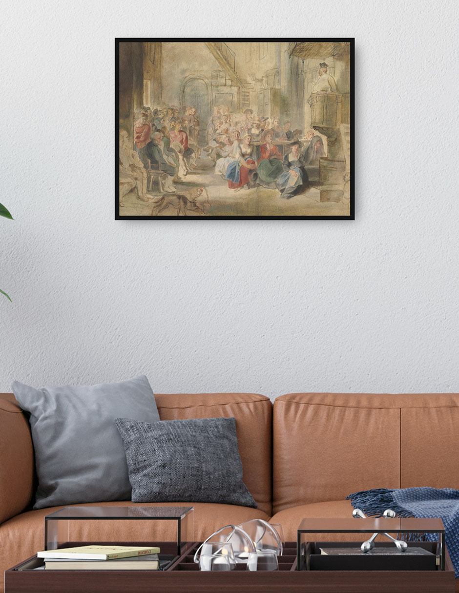 Cuadro decorativo Expulsión Del Jardín Del Edén (1620) técnica mixta Ríos 2