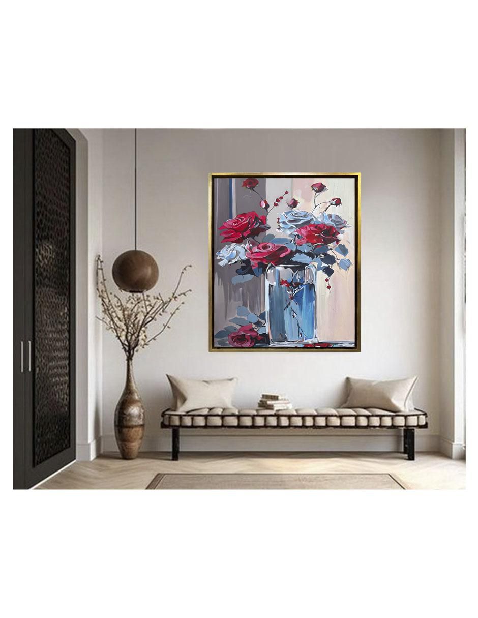 Pintura Ecos de Pétalos técnica acrílico Flores 2