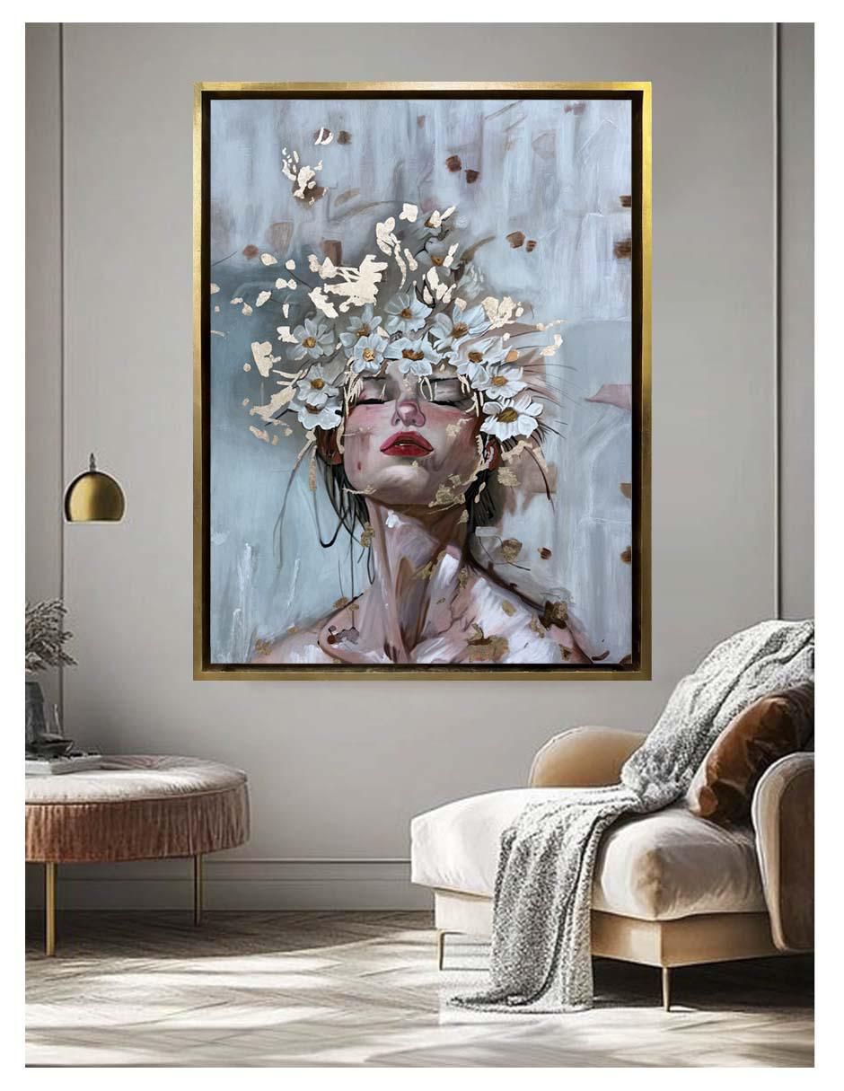 Pintura Peaceful Nature técnica acrílico Flores 4
