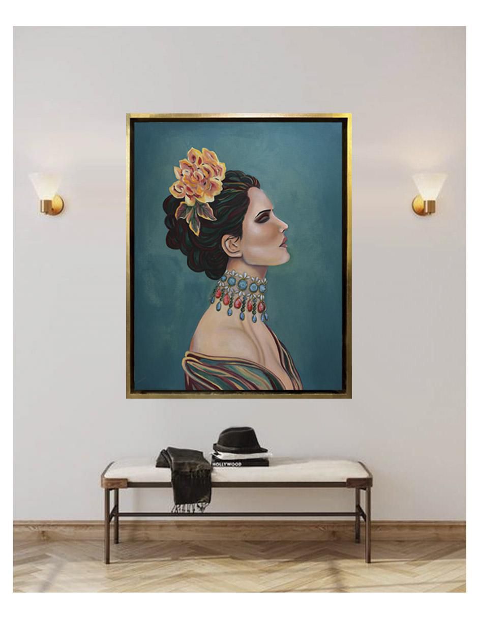 Pintura Carlota técnica acrílico 3