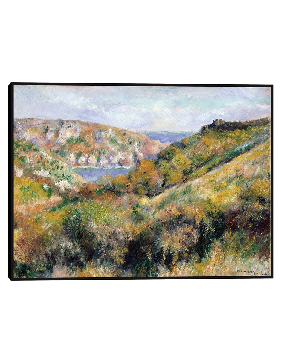Cuadro decorativo Colinas alrededor de la bahía de Moulin Huet, Guernsey (1883) técnica mixta Inspiración