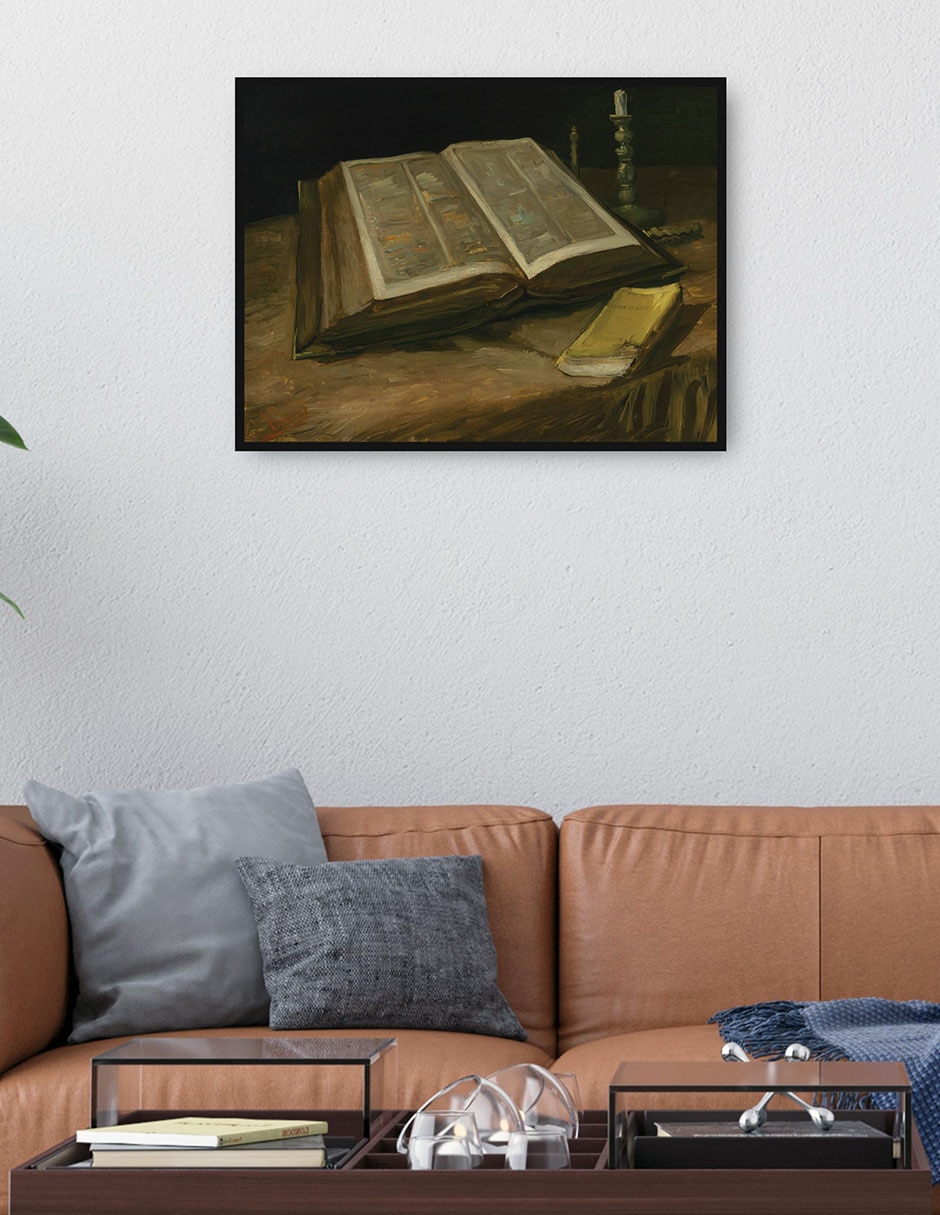 Cuadro decorativo Naturaleza muerta con Biblia (1885) técnica mixta Obras 2