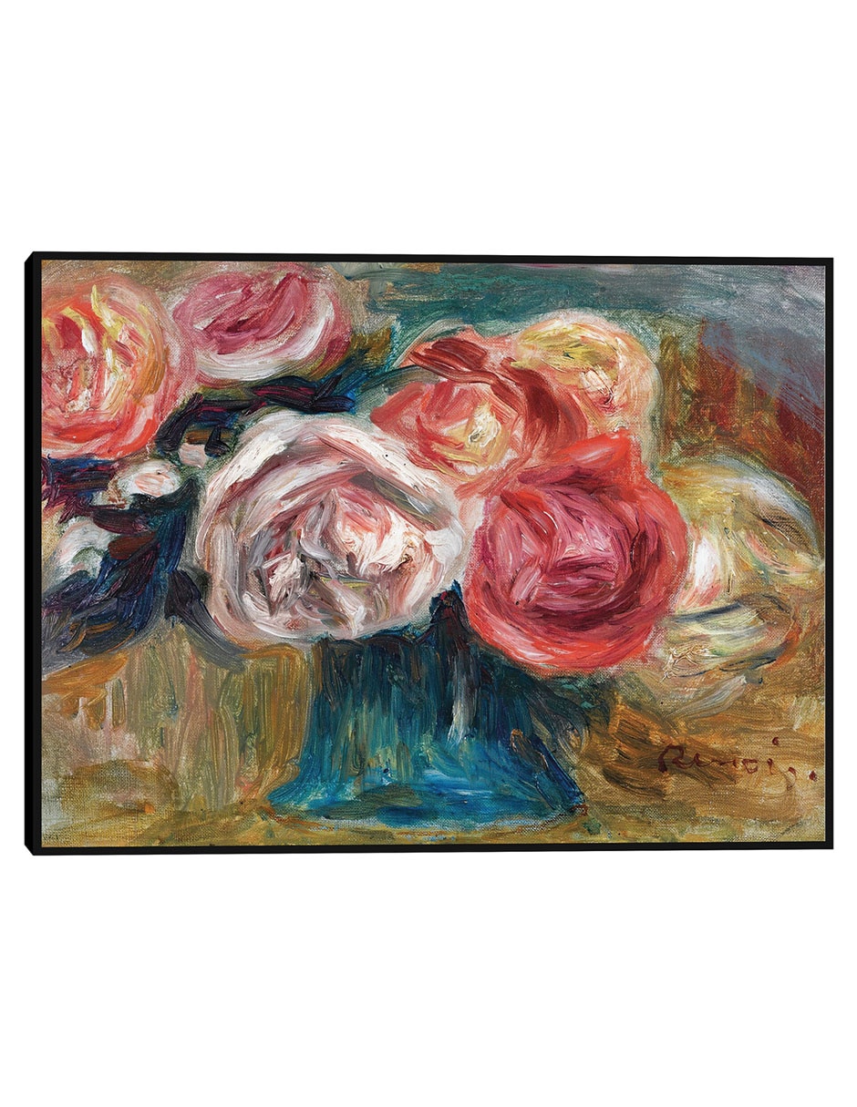 Cuadro decorativo Ramo De Rosas En Un Jarrón técnica mixta Floreros