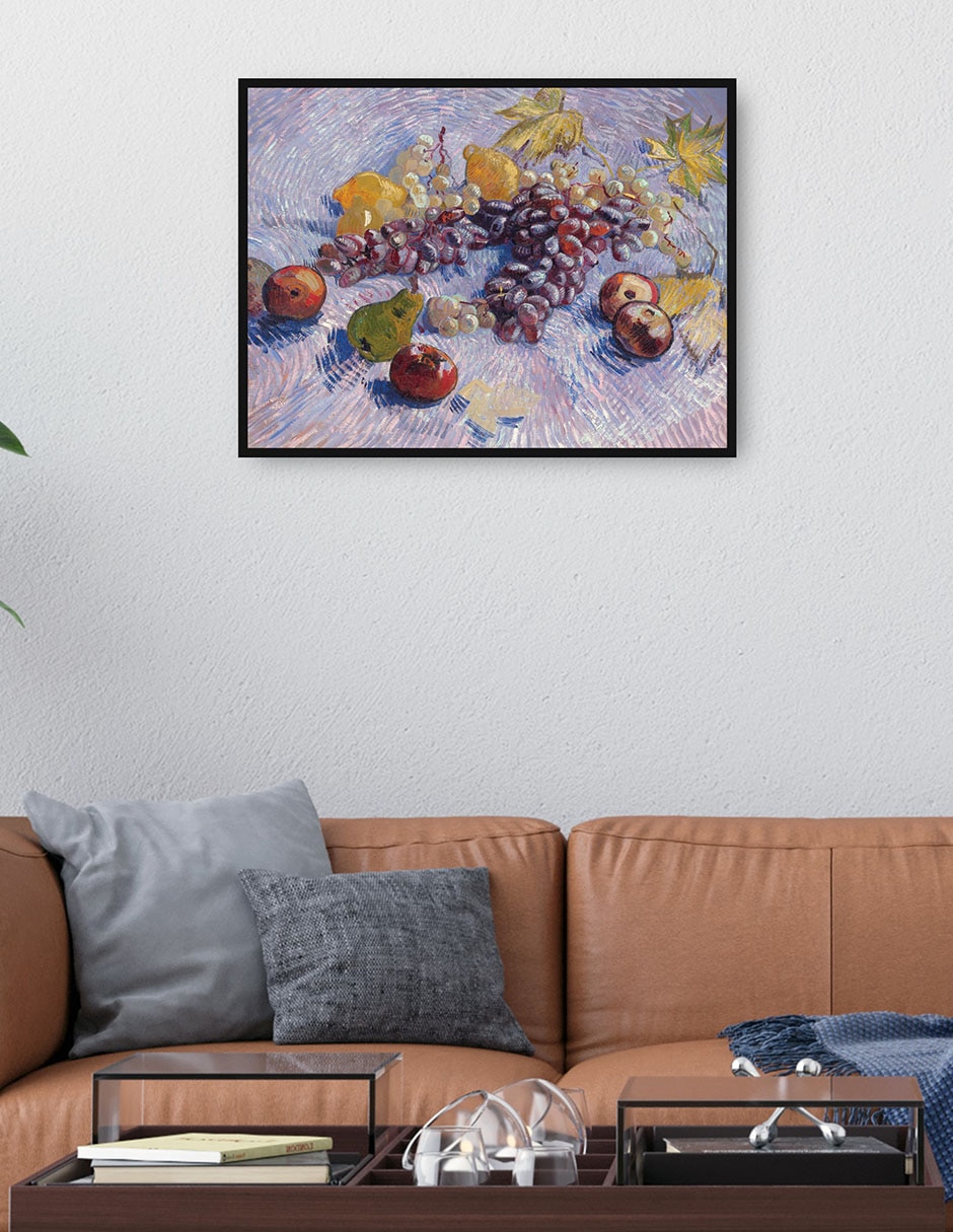 Cuadro decorativo Uvas, limones, peras y manzanas (1887) técnica mixta Obras 2