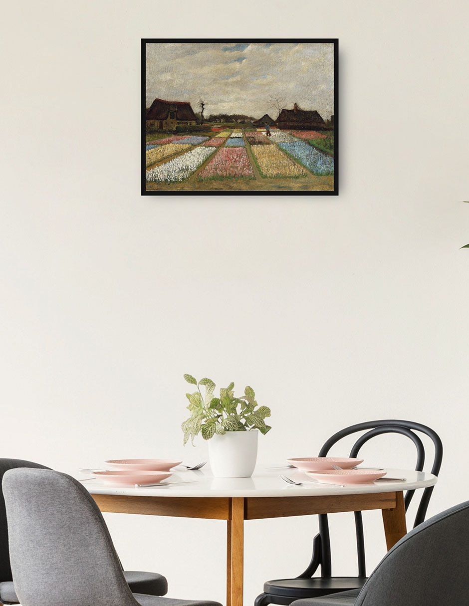Cuadro decorativo Parterres de flores en Holanda (c. 1883) técnica mixta Campos 2