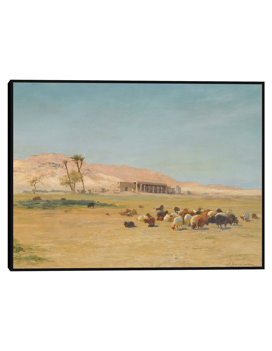 Cuadro decorativo Paisaje egipcio técnica mixta Lugares