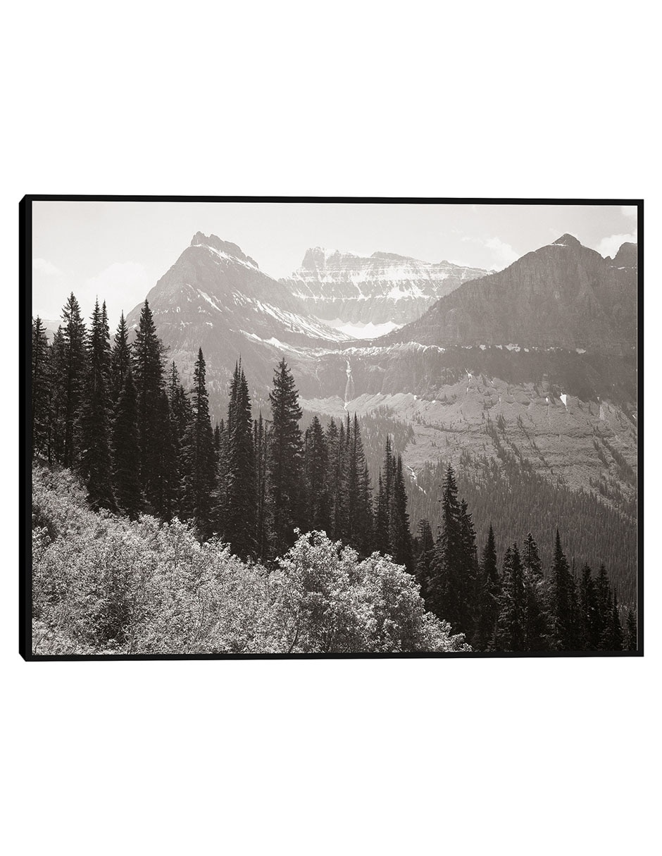 Cuadro decorativo En el Parque Nacional Glacier -Montana técnica mixta Montañas