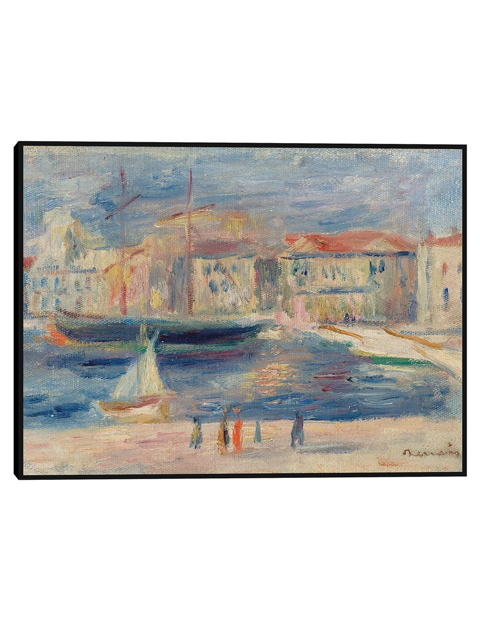 Cuadro decorativo El puerto de Saint-Tropez técnica mixta Playas Cuadro decorativo El puerto de Saint-Tropez técnica mixta Playas