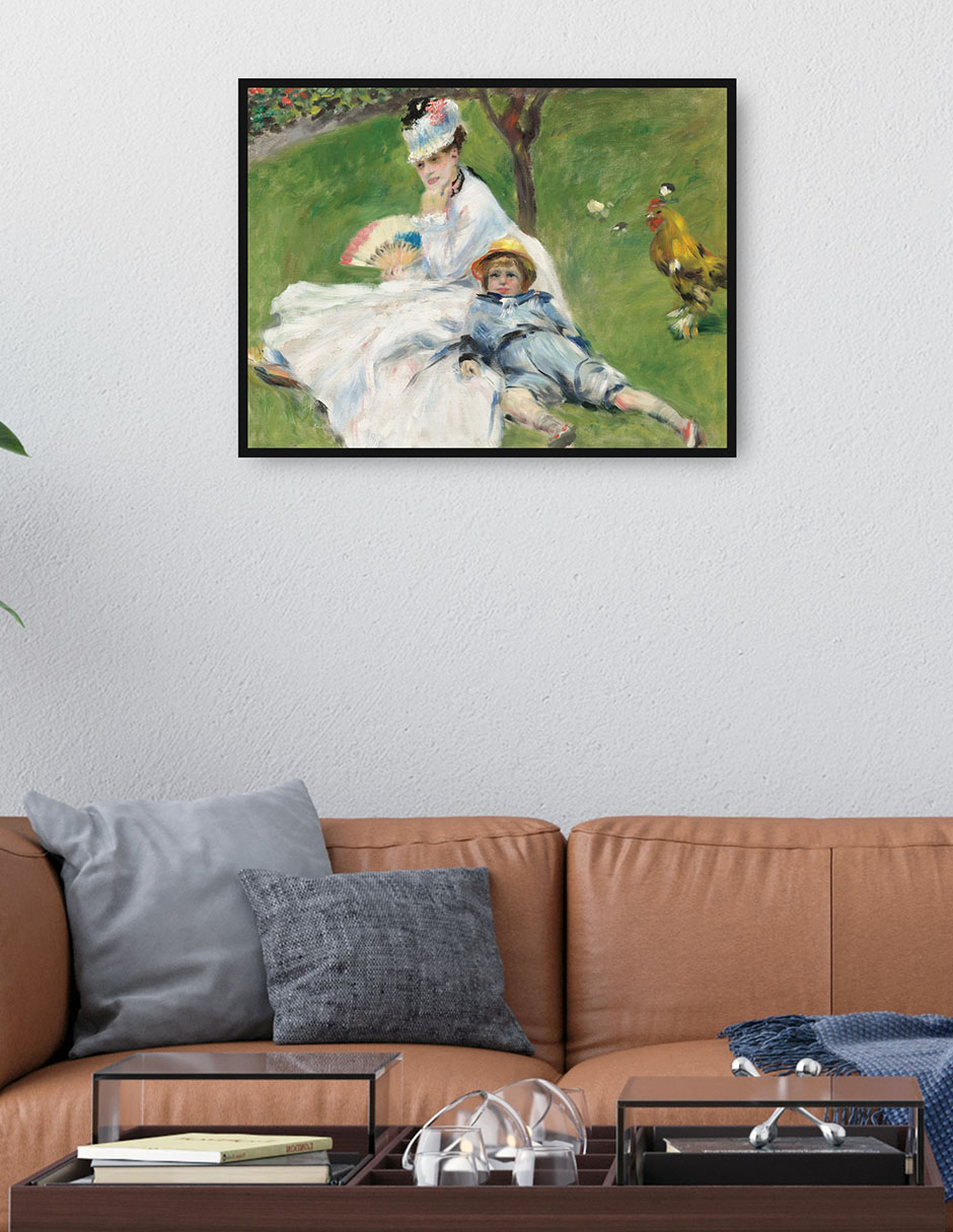 Cuadro decorativo Madame Monet y su hijo técnica mixta Gente 2