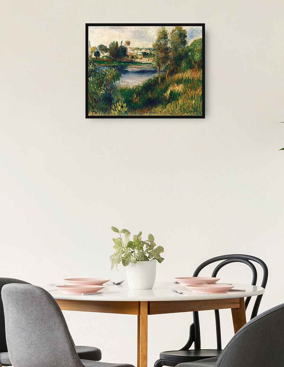 Cuadro decorativo Paisaje en Vetheuil técnica mixta Lagos 2