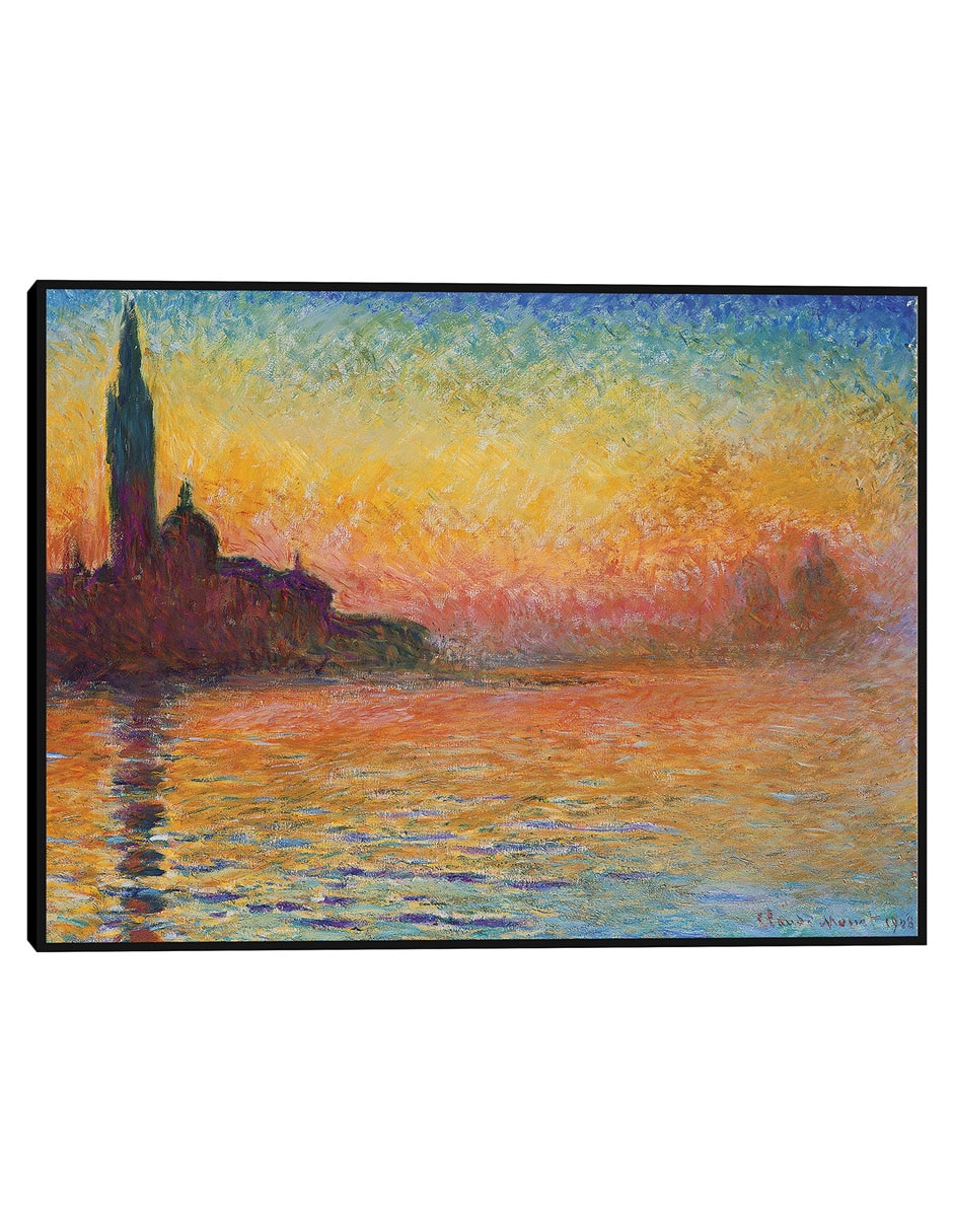 Cuadro decorativo Atardecer en Venecia técnica mixta Crepúsculo Cuadro decorativo Atardecer en Venecia técnica mixta Crepúsculo