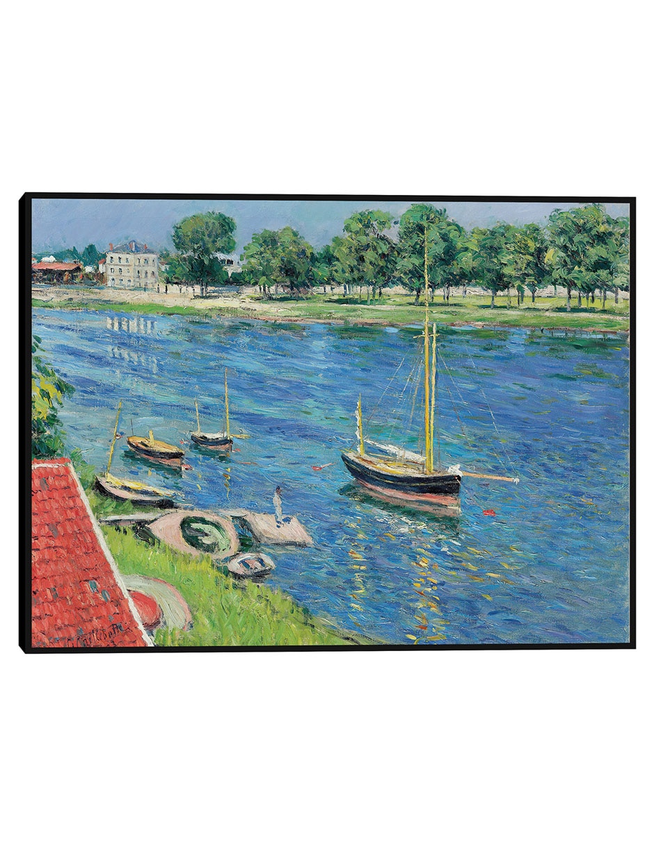 Cuadro decorativo La Sena en Argenteuil, bateaux au mouillage (1883) técnica mixta Ríos
