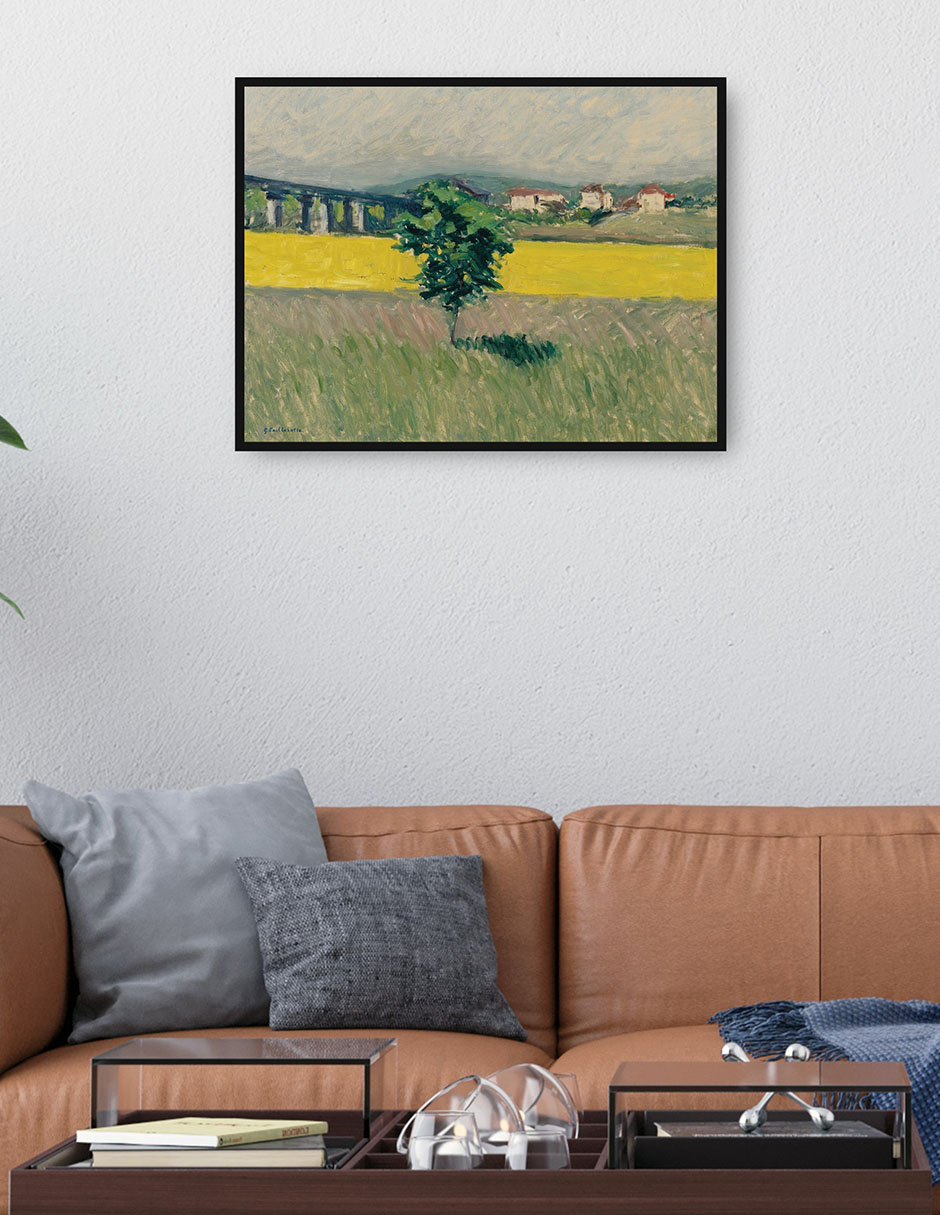 Cuadro decorativo Pradera del Pont D'Argenteuil técnica mixta Campos 2