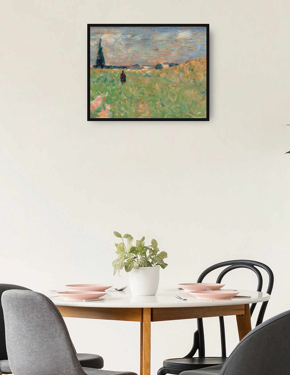 Cuadro decorativo Un paisaje de verano técnica mixta Campos 2